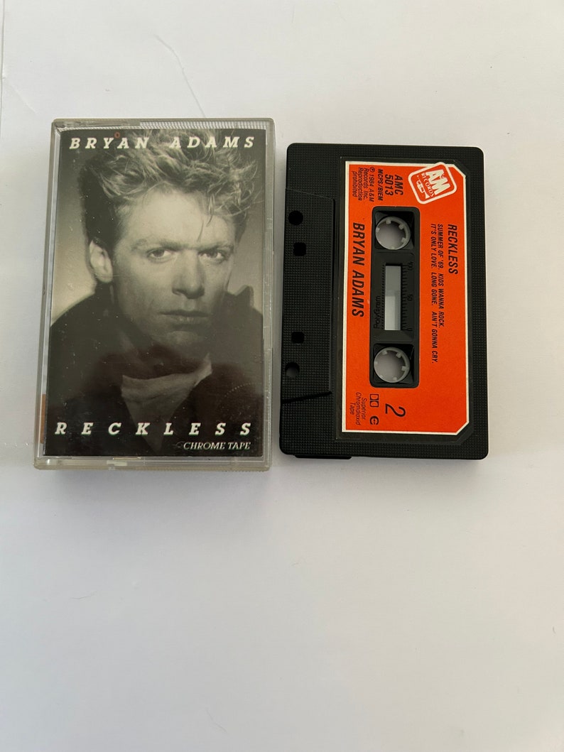 Bryan Adams Reckless Cassette Tape image 1