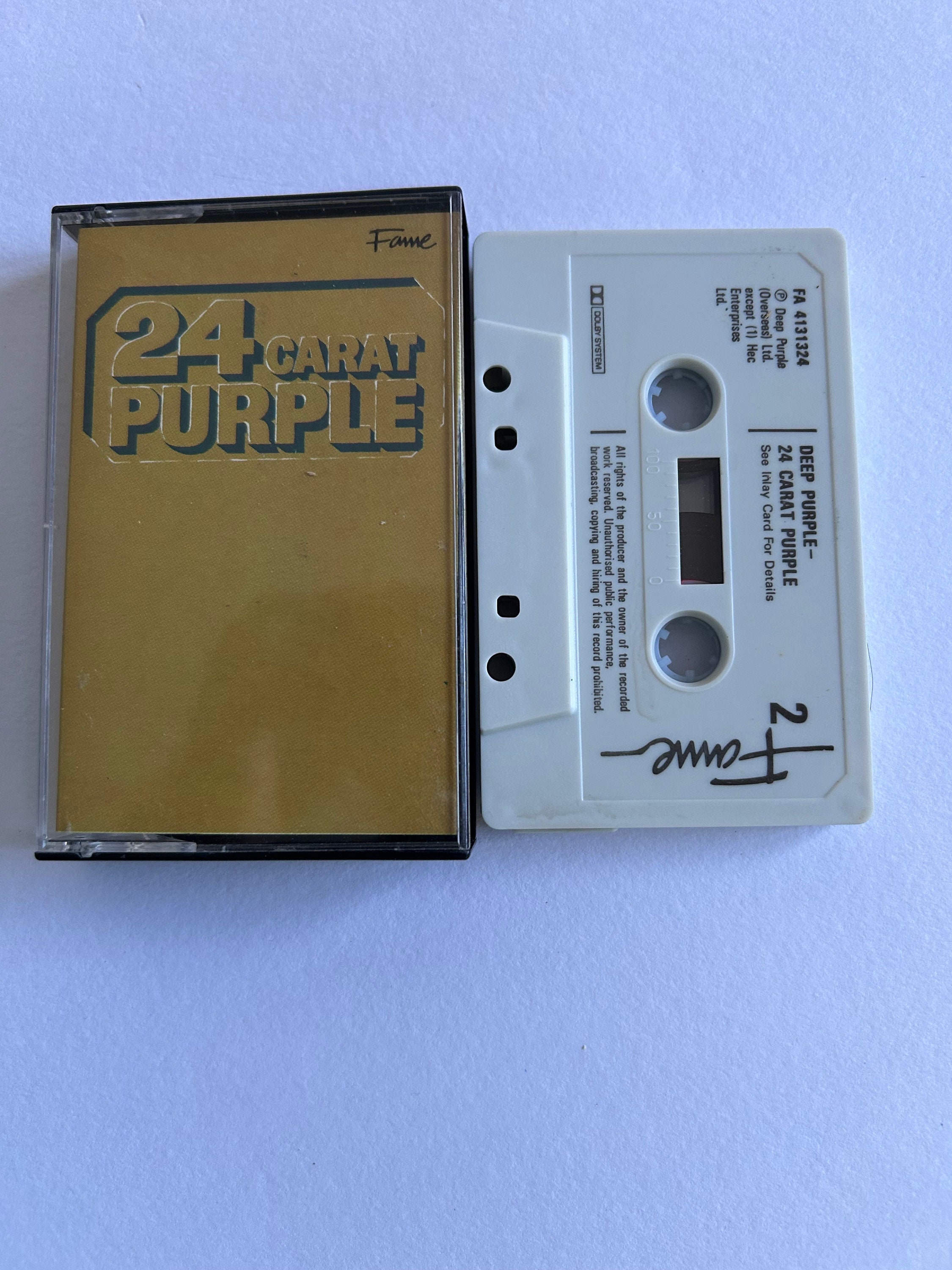 Deep Purple 24 Carat Cassette Tape - Etsy