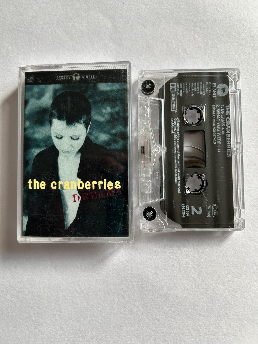 The Cranberries Dreams Cassette Tape Etsy