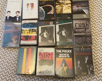 Pet Shop Boys,Police,Rainbow,Rush some stickers on spine of cardboard sleeves