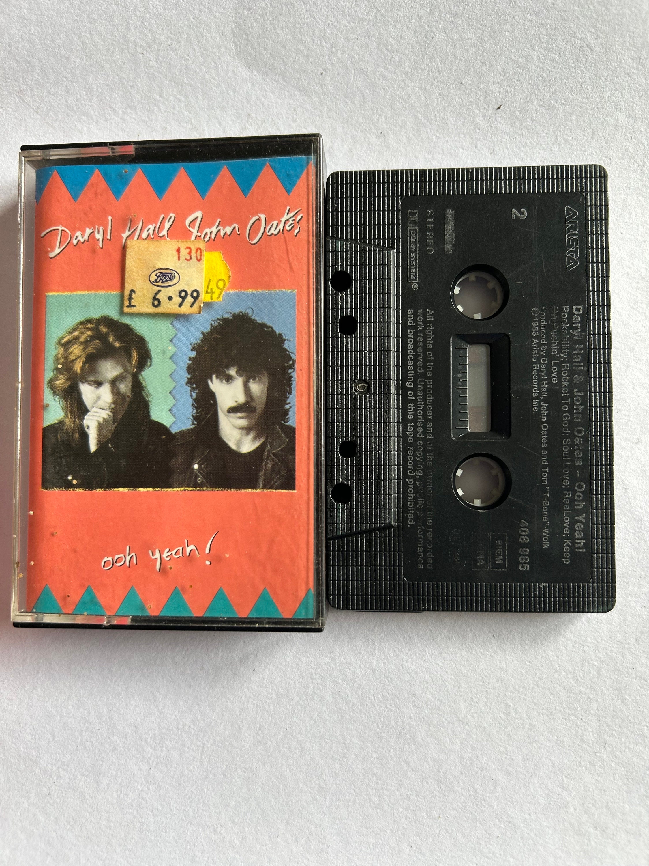 Daryl Hall and John Oates Ooh Yeah Cassette Tape - Etsy