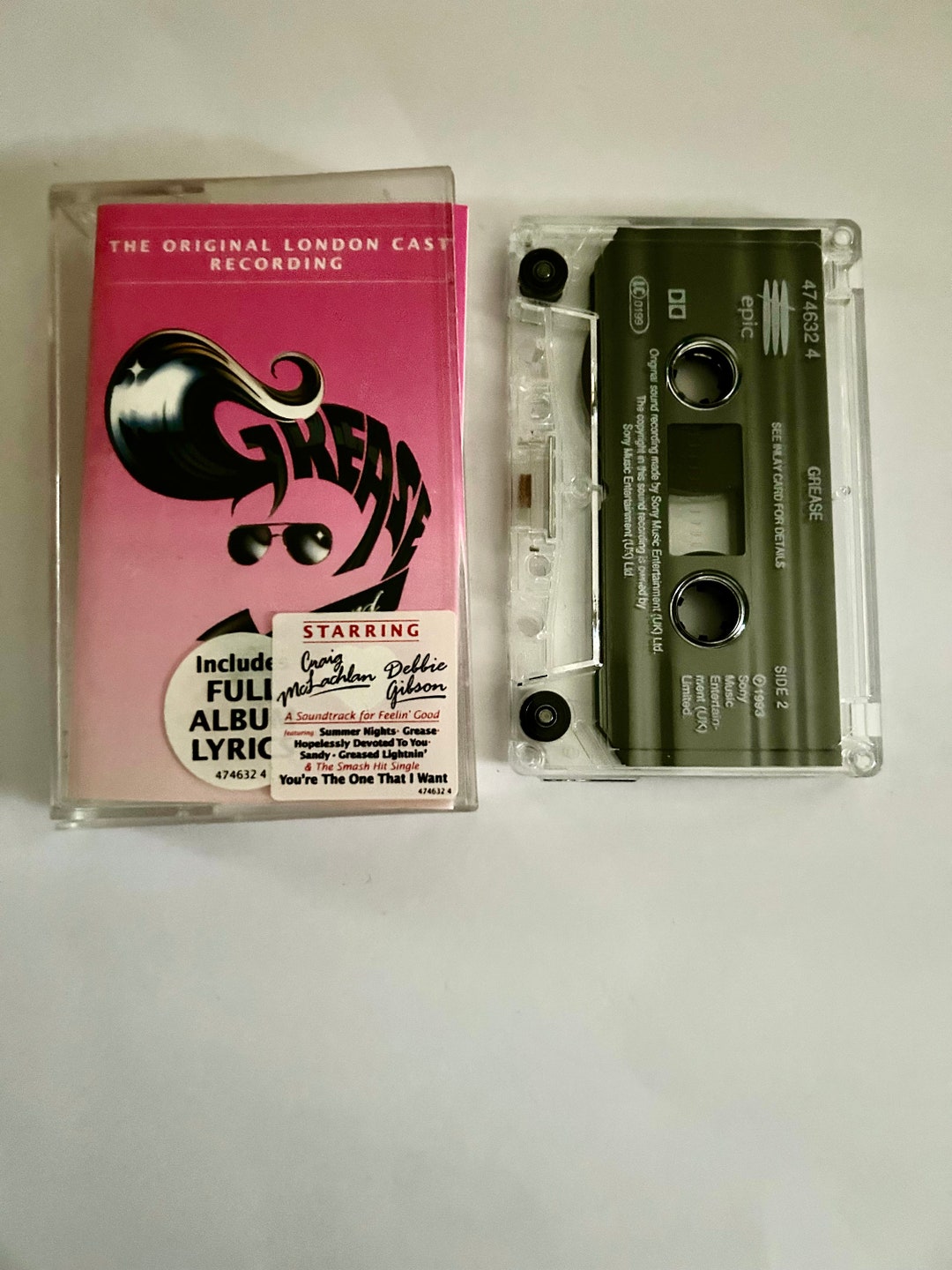 Grease the Original London Cast Cassette Tape Etsy