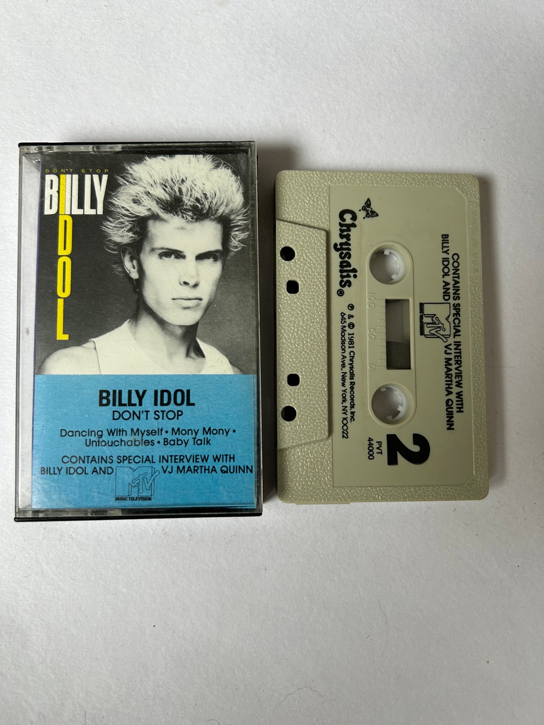 Billy Idol Don't Stop Cassette Tape - Etsy