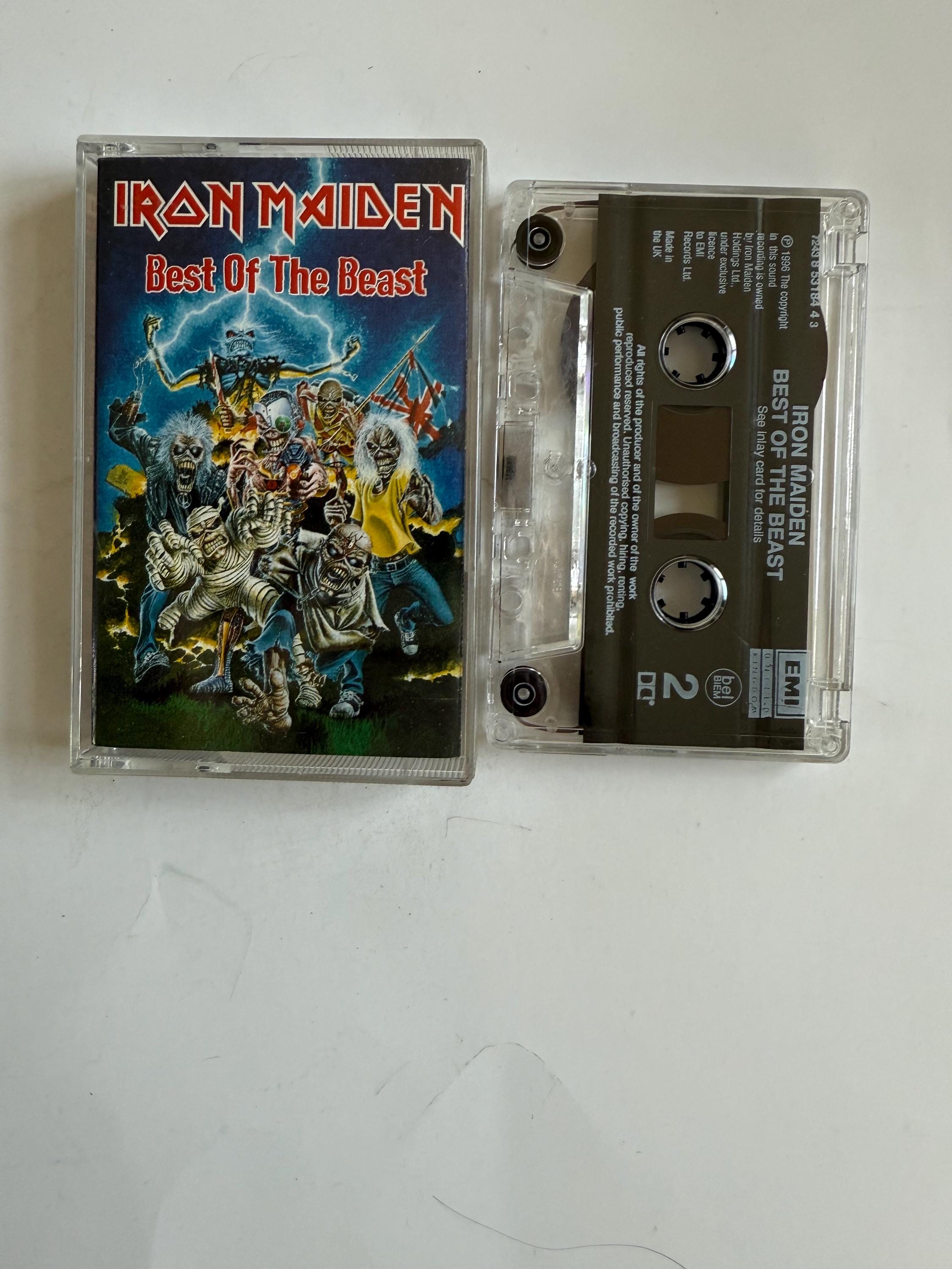 Iron Maiden the Best of the Beast Cassette Tape - Etsy