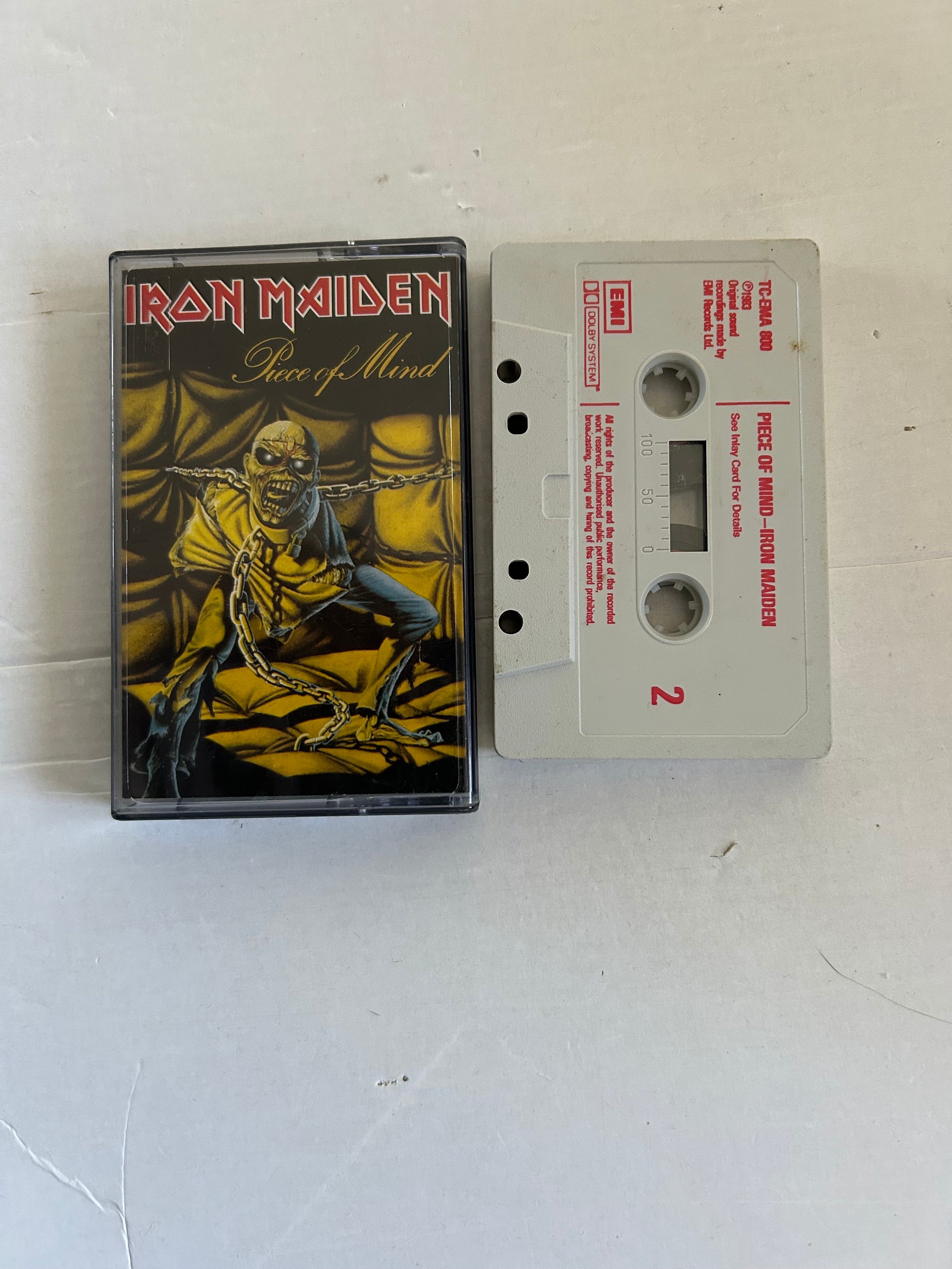 Iron Maiden Piece of Mind U.K. Cassette Tape - Etsy