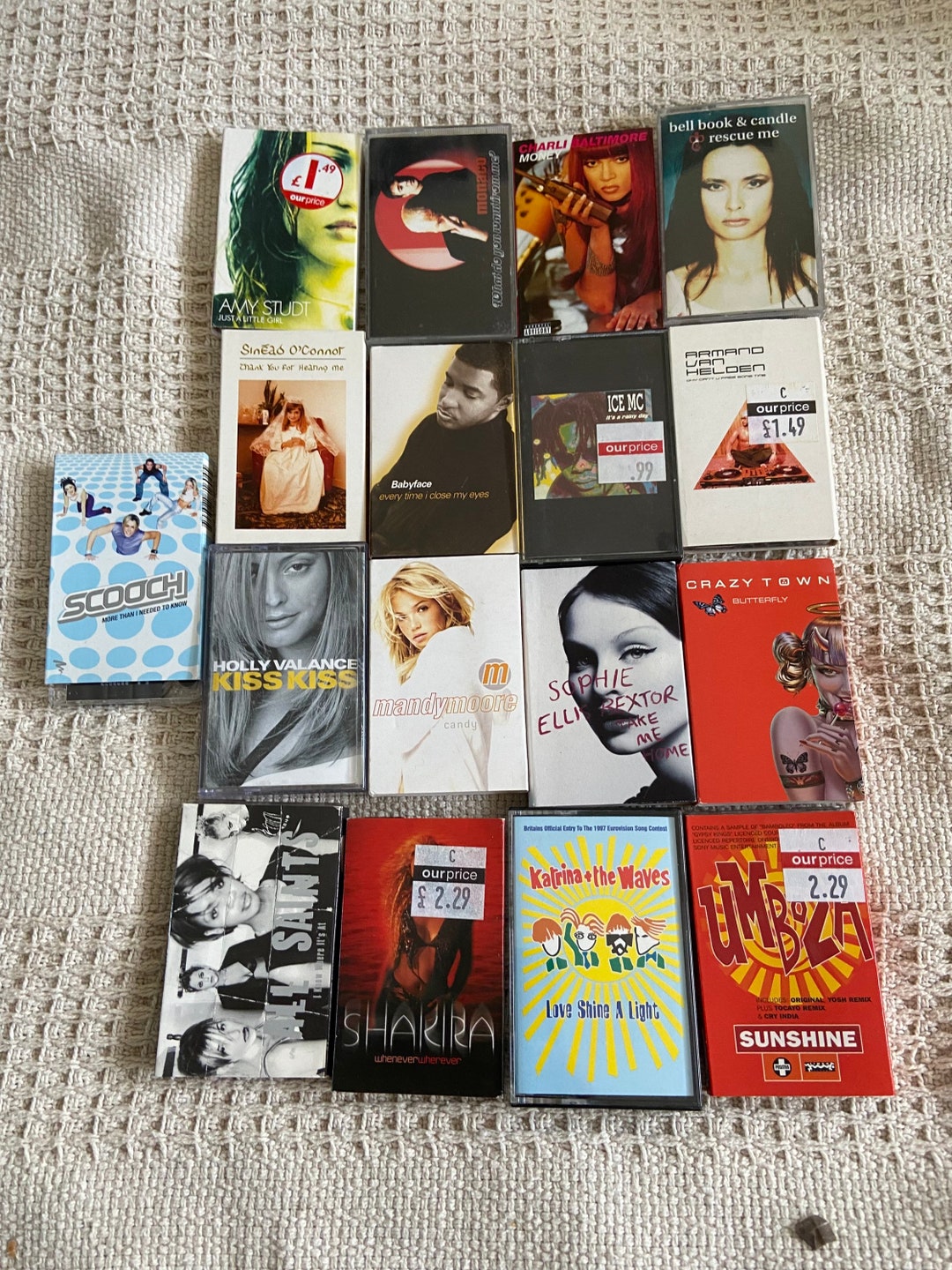 Buy Cassette Singles Some Stickers on the Spines of Cardboard