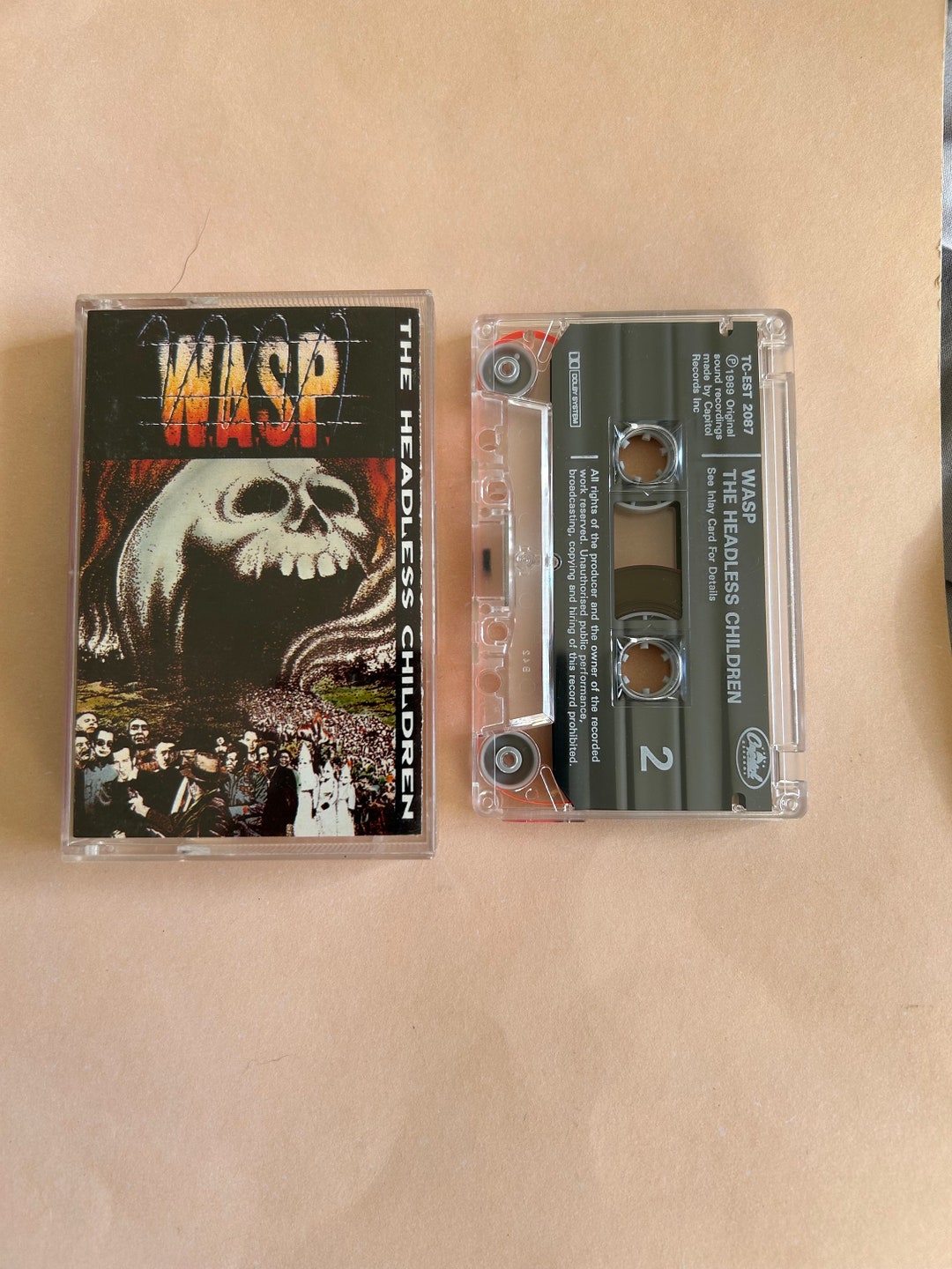 W.A.S.P Wasp the Headless Children Cassette Tape - Etsy