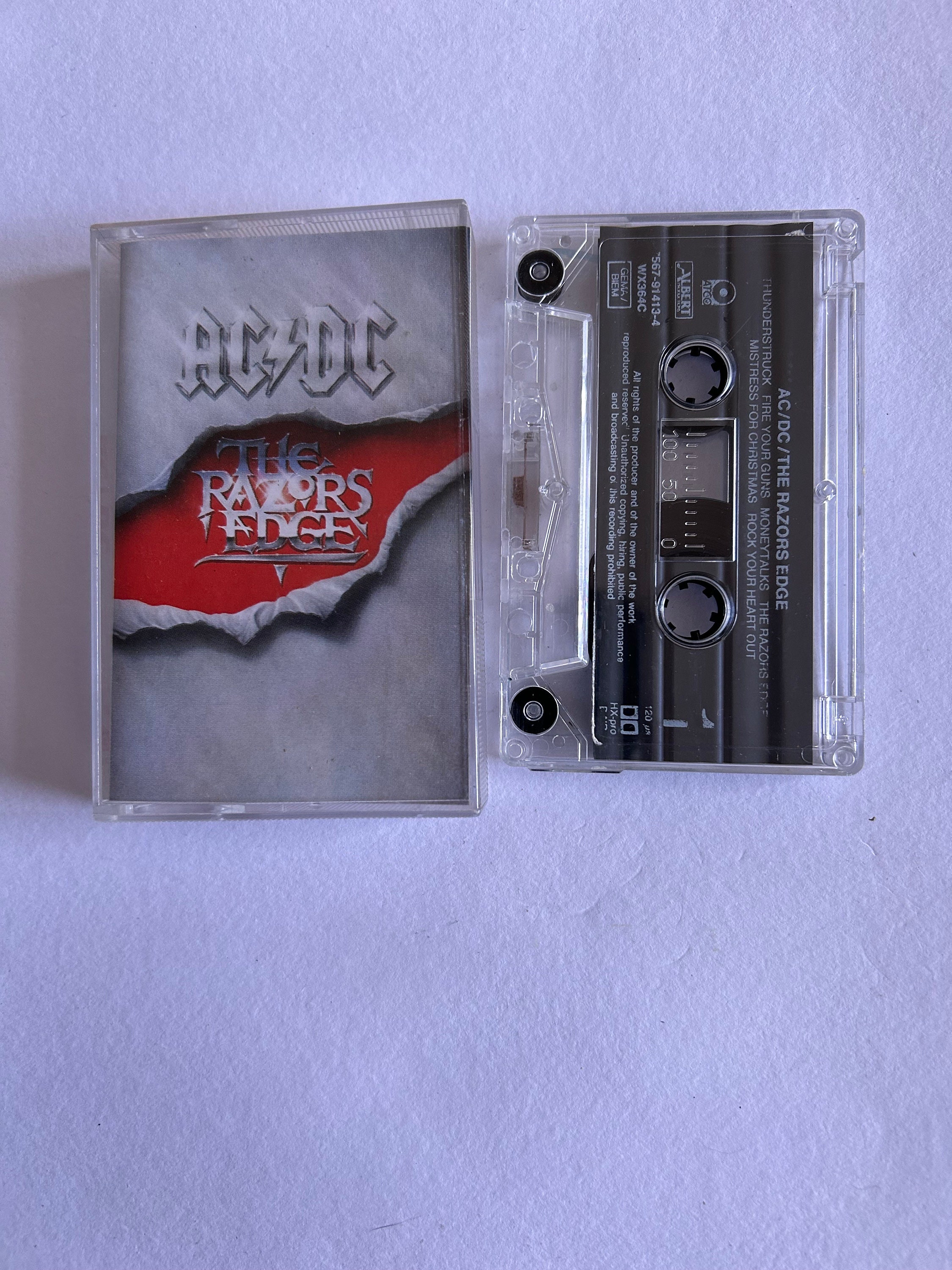 AC/DC Razors Edge Cassette Tape - Etsy