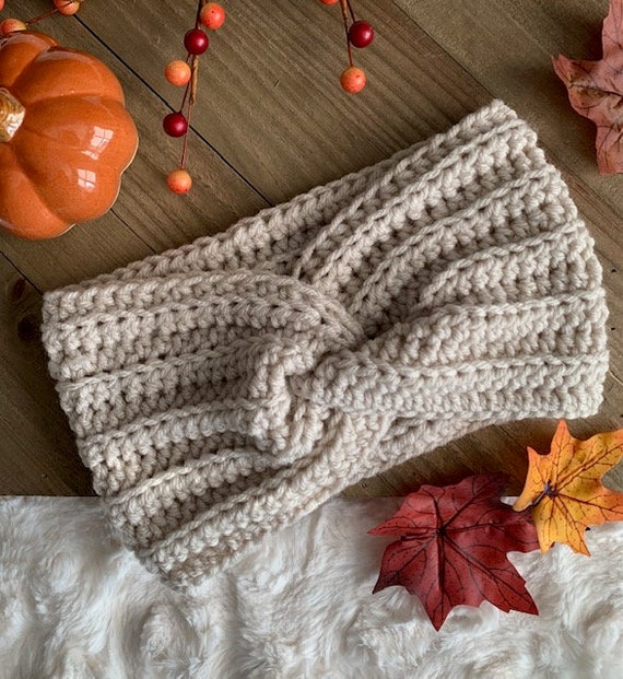 Handmade Crochet Twisted Headband | Ear Warmer | Women display picture 2