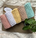 Cotton Crochet Washcloth | Farmhouse Style | Dishcloth | Handmade | 100% Cotton | Bath | Kitchen