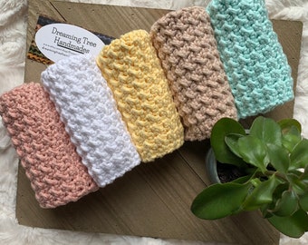 100% Cotton Dishcloth | Crochet Washcloth | Handmade Crochet | Farmhouse style | Eco-Friendly | Gift | Spa and Bath Washcloth | Set of 2.