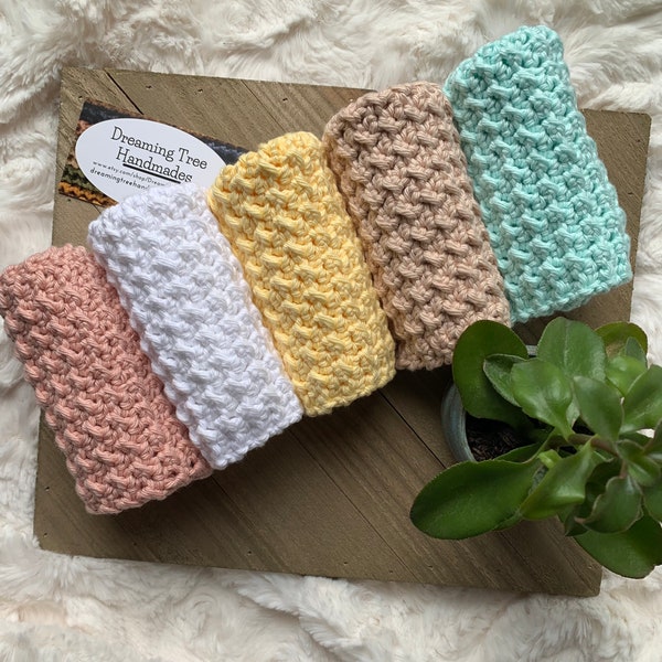 100% Cotton Dishcloth | Crochet Washcloth | Handmade Crochet | Farmhouse style | Eco-Friendly | Gift | Spa and Bath Washcloth | Set of 2.