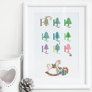 Deck the Halls Christmas Card and Poster Bundle, Téléchargement instantané PDF, Cartes de Noël numériques imprimables, Carte de Noël moderne, Décor de vacances