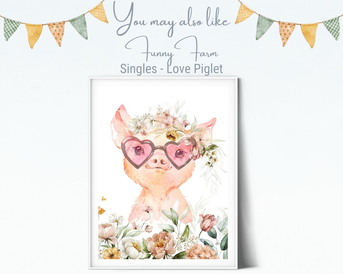 Baby Duck Wall Art Farm Animal Prints Funny Duck Print Farm Animal Art