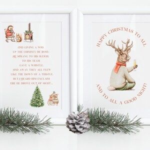 Feliz Natal para todos os pacotes de pôsteres, download digital instantâneo, arte de parede para impressão de Natal, sinal de Natal personalizado, decoração de casa de Natal