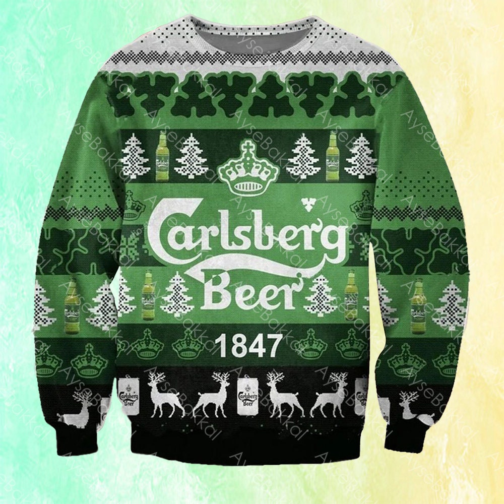 Discover Carlsberg Beer Christmas Ugly Sweater