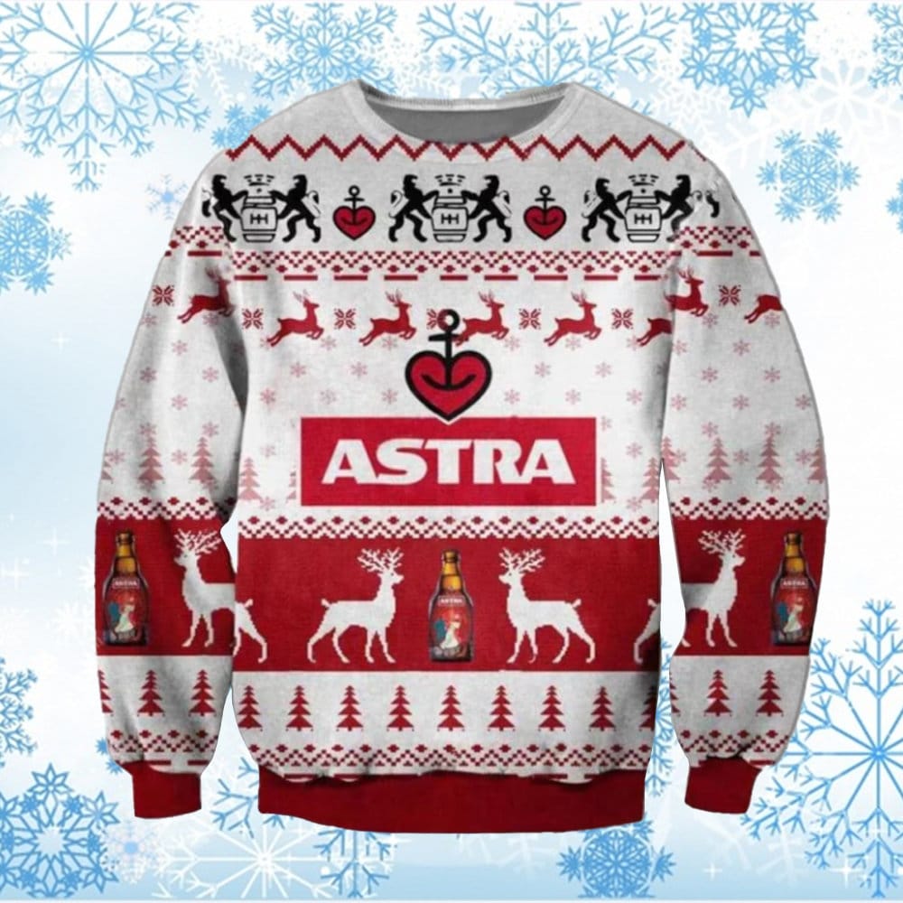 Discover Astra Beer Christmas Ugly Sweater