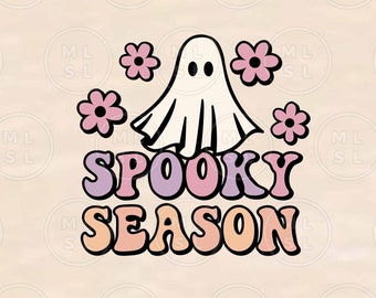 Temporada assustadora SVG, Halloween Svg, Halloween fofo Svg, Ghoul quente Svg, Ghost Vibes Svg, Retro Ghost Svg, Retro Halloween Svg, Halloween Vibes