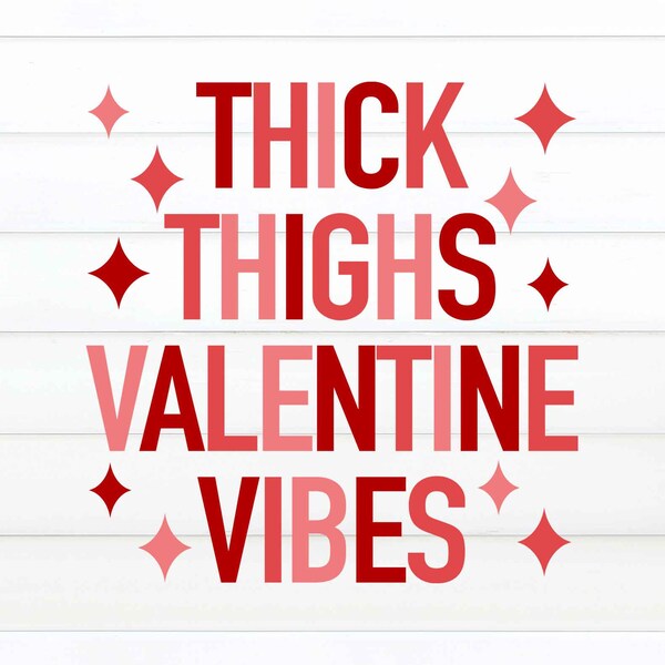 Thick Thighs Valentine Vibes Png - Etsy