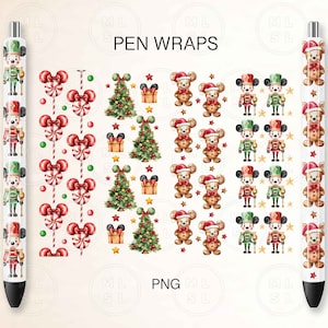Pacote Png Orelhas De Rato De Natal, Quebra-Nozes De Rato Png, Caneta Epóxi, Modelo Digital De Caneta, Envoltório De Caneta De Natal, Png De Rato De Gengibre Png