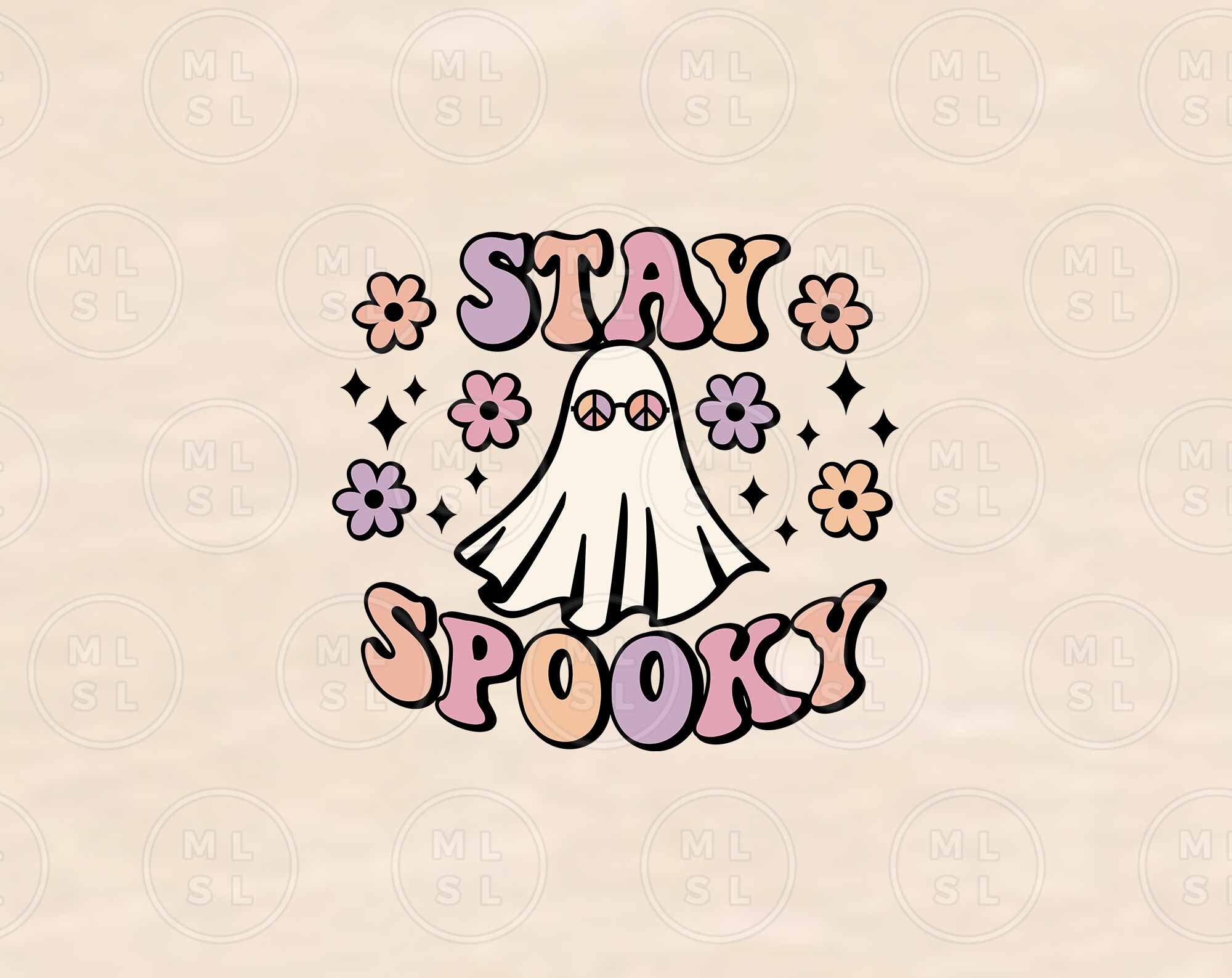Stay Spooky SVG, Halloween PNG, Cute Halloween Svg, Hot Ghoul Svg, Spooky Vibes Svg, Retro Ghost Svg, Retro Halloween Svg, Halloween Vibes