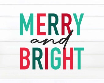Merry and Bright PNG, Merry Christmas Sublimation Png, Christmas Sublimation Design Download , Merry and Bright Sublimation, Christmas Png