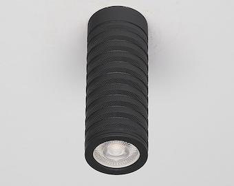 Black Spot Light, Brass Kitchen Island Lighting, White Mid Century Spotlight, Overhead Task Light, Adjustable Can Lamp, Model: Mia