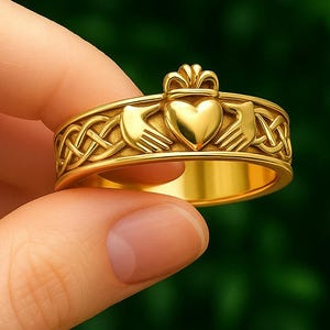 女性用クラダリング、ケルトリング、カップルリング、プロポーズ用ラブバンド、彼女へのギフト、親指バンド、記念日リング、女性用シルバー/ローズゴールド