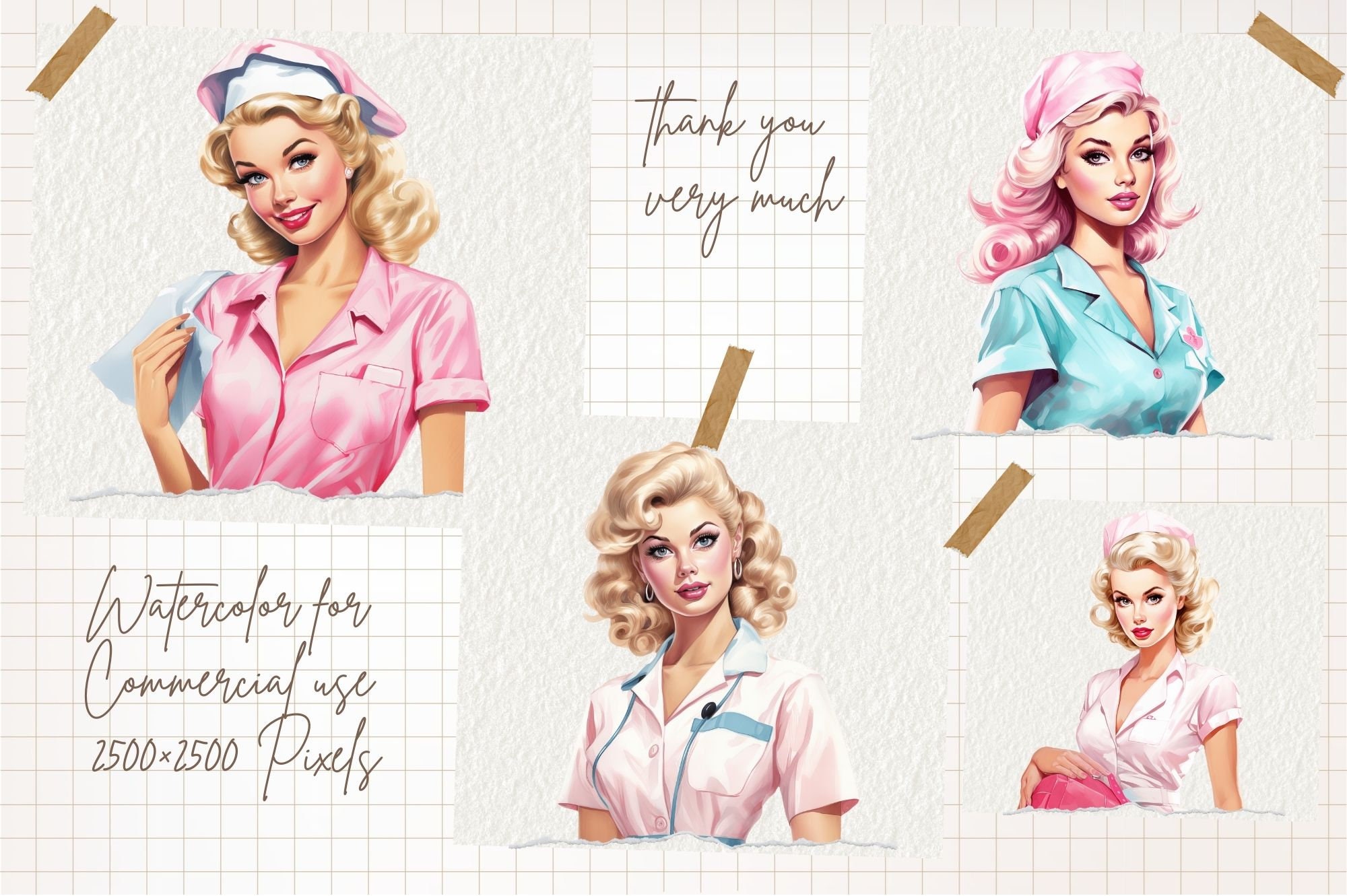 Pin Up Nurse Clipart Retro Nurse Clipart 50s Etsy Pin Up Nurse Clipart Retro Nurse Clipart 50s Etsy