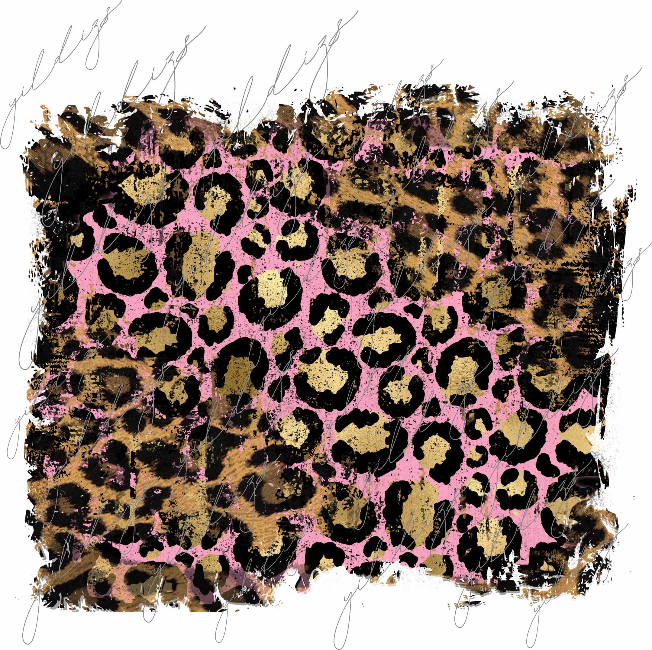 Distressed Leopard Background Png Bundle Background Splash - Etsy