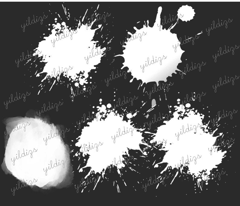 Bleach Effect PNG Bundle, Bleach Splash Effect Png, Bleached Tshirt
