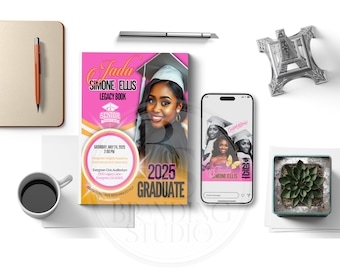 Graduation Booklet Template: Editable Canva Design (8.5x11 inches)