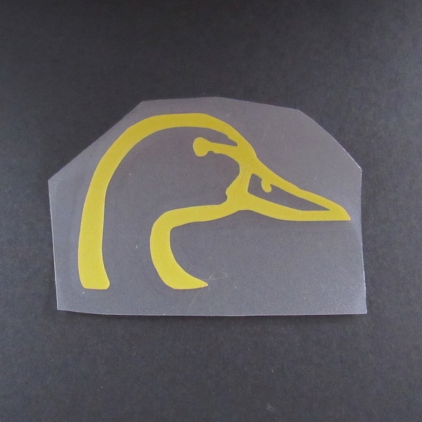 Duck Head Decal, Permanent Vinyl, Window Decal, Car Decal