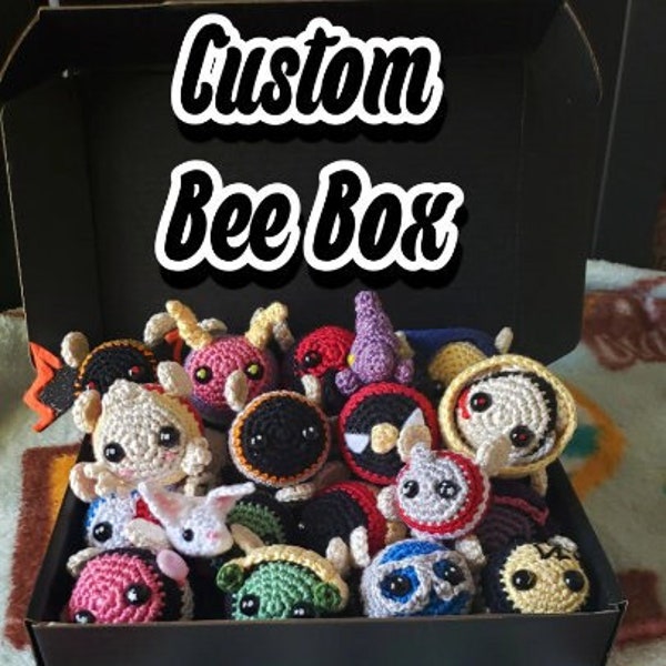 Custom Box Amigurumi Bees