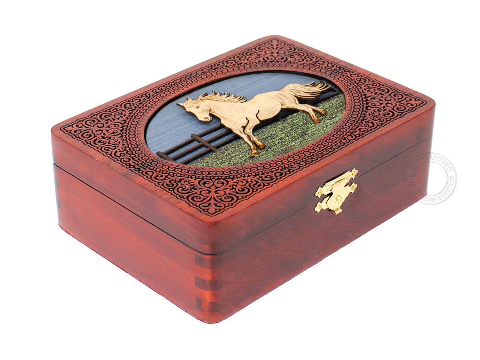 Running Horse keepsake Box Jewelry Box Memory Box Watch Etsy