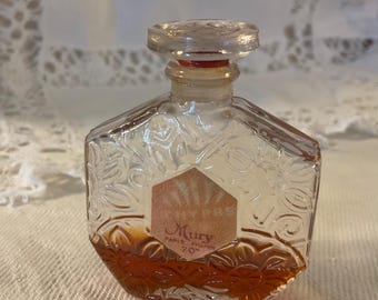 Vintage Antique French Art Nouveau Perfume No. 1545 With Cardboard