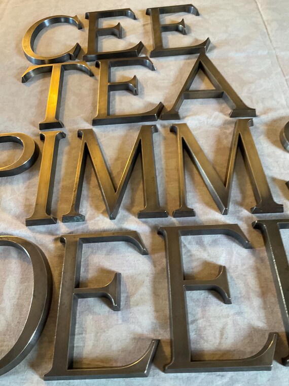 アンティークなフランスの金属製店舗看板の文字。 - Etsy 日本