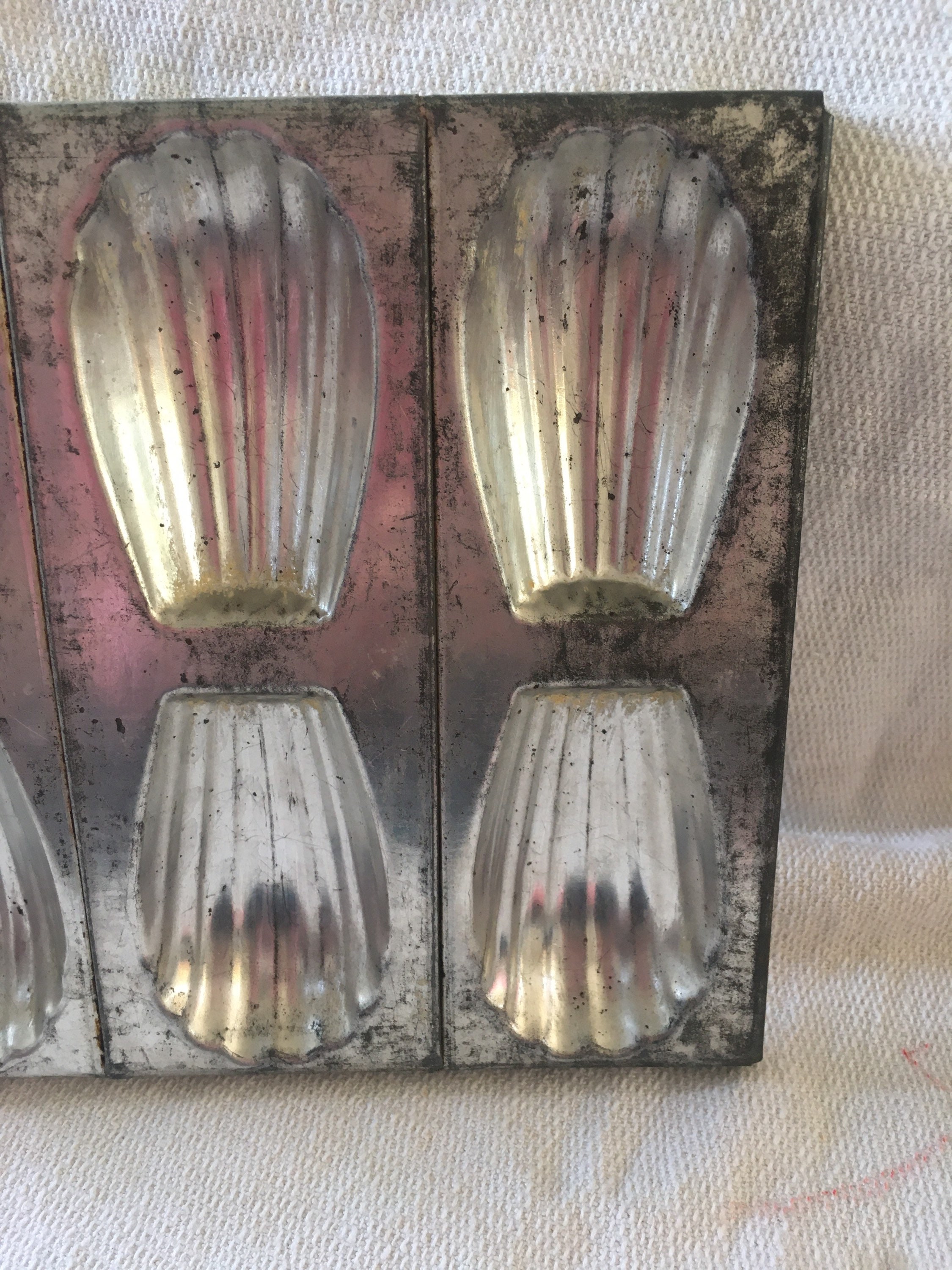 Vintage French Madeleine Cake Moulds With 6 Individual Moulds Etsy