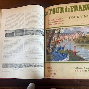 Le Tour De France Guide Du Touriste 1907 No38 beautiful illustrated places pages very large book just fabulous
