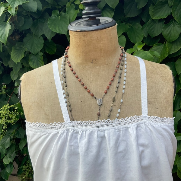 Vintage french pure cotton under slip/chemise