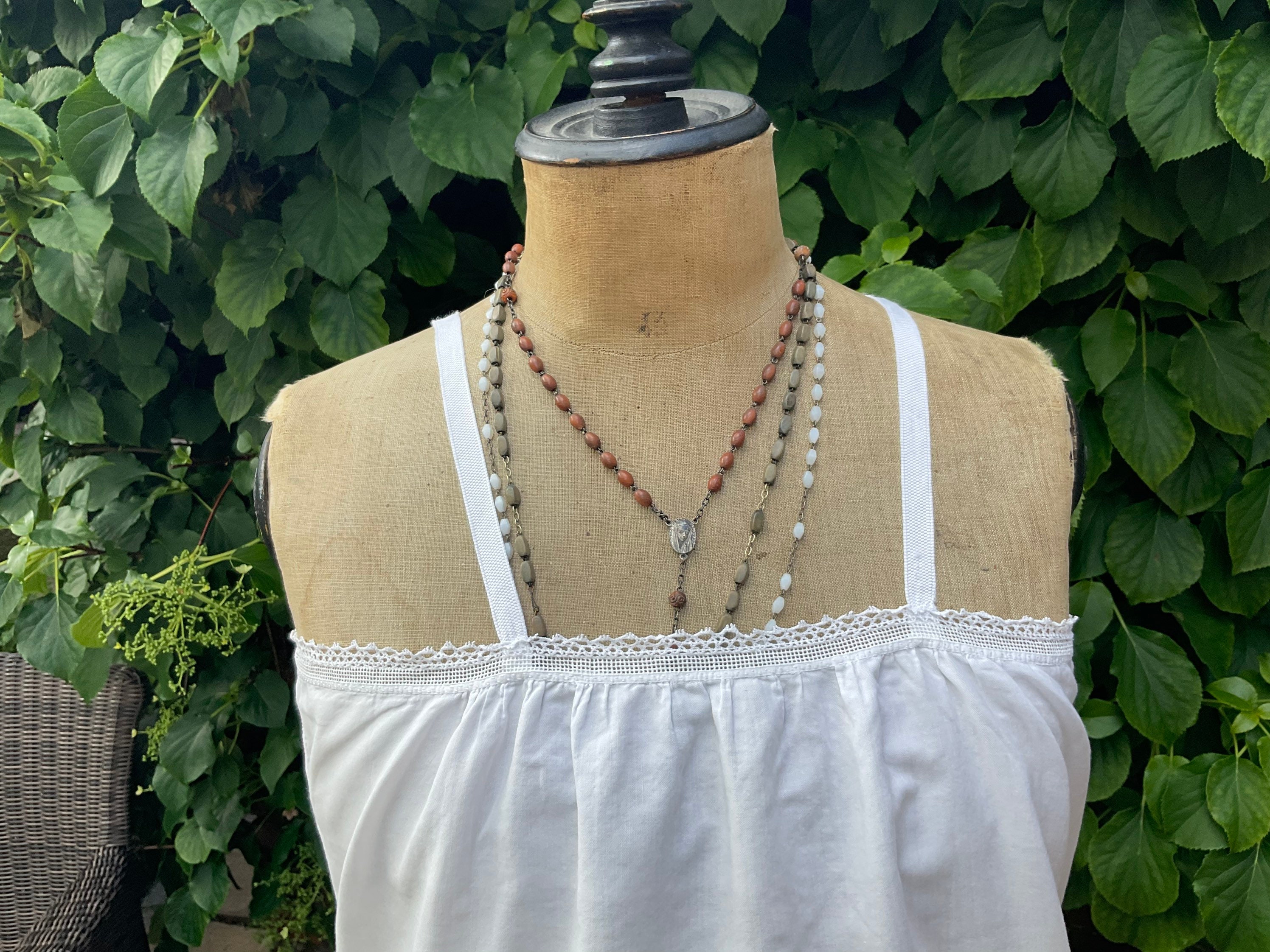 Vintage french pure cotton under slip/chemise