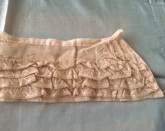 Antique french Victorian handmade lace frill collar exquisite work