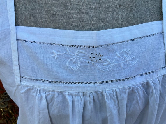 Antique French pure cotton monogrammed nightdress… - image 3