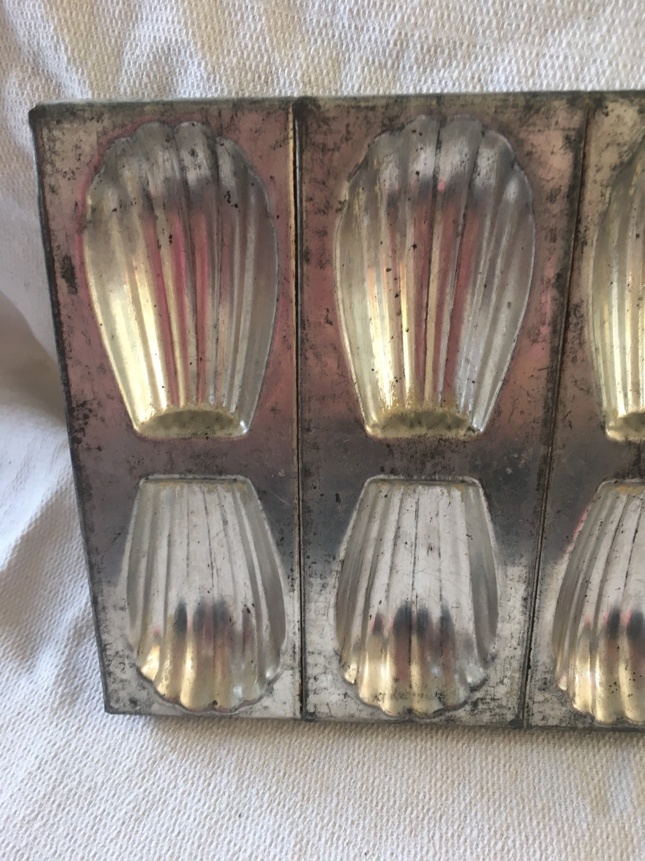 Vintage French Madeleine Cake Moulds With 6 Individual Moulds Etsy