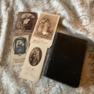 Vintage french leather bound Missel,prayer book and devotional