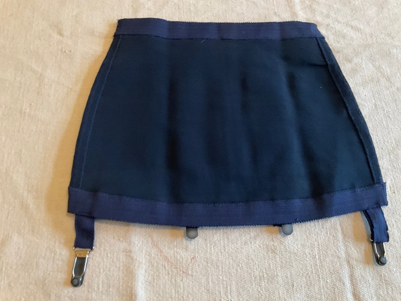 Vintage French Royal Blue Suspender Corset/girdle Etsy