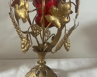 Antike französische Kirche / Schloss / Kapelle Ernte-Epergne für Blumen oder Kerzen absolut hervorragend