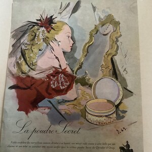 Original vintage french D’ORSAY perfume poster.