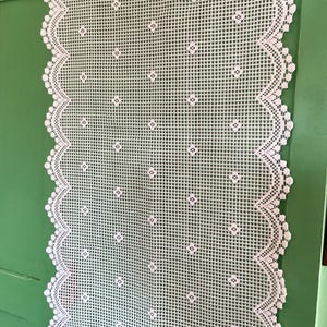 French lace window panel