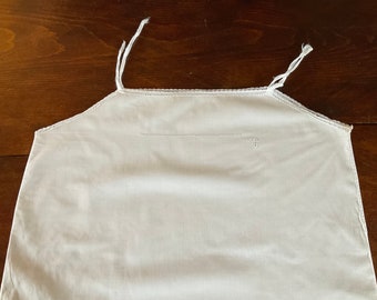 Camisola de algodón con monograma francés antiguo